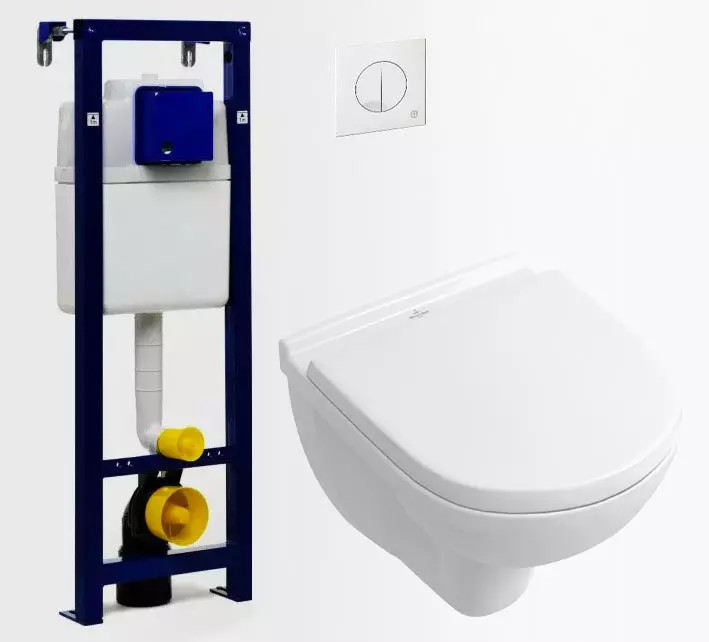 Villeroy & Boch Seinä-WC -paketti O.Novo Compact DirectFlush Soft Close -kannella