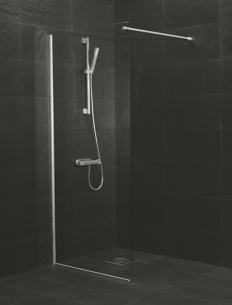 Westerbergs Suihkuseinä walk-in-shower Clear 900x2000 mm kirkas lasi