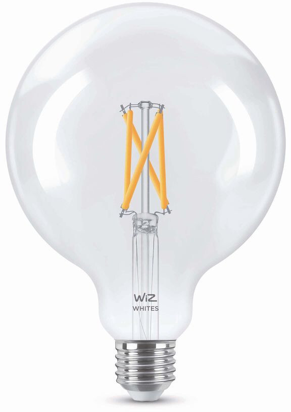 WiZ LED-älylamppu G125 Tunable White Wi-Fi 6,7W E27 kirkas lasi