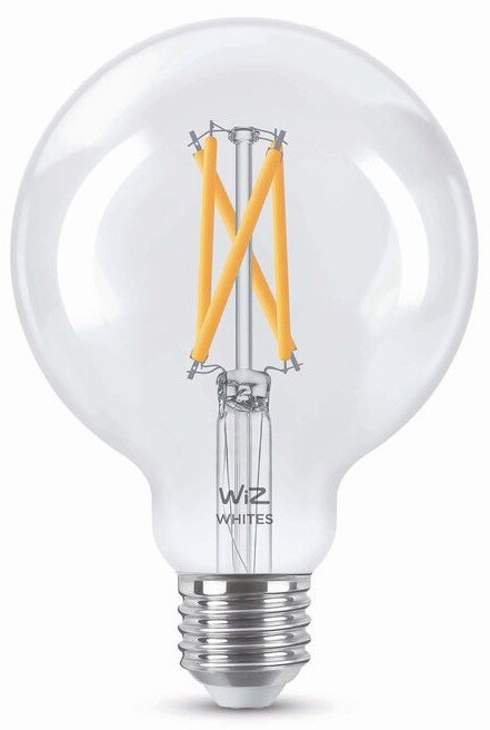 WiZ LED-älylamppu G95 Tunable White Wi-Fi 6,7W E27 kirkas lasi