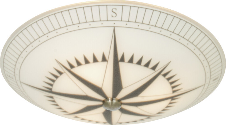 Aneta Lighting Kompass Plafondi 3xE14 40W IP20 valkoinen/musta