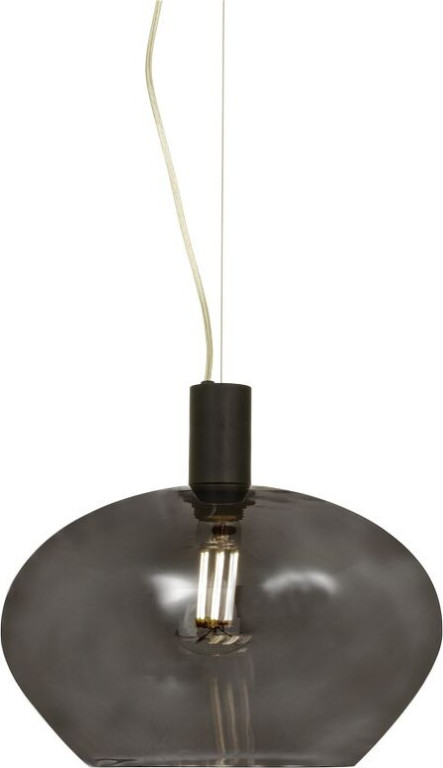 Aneta Lighting Riippuvalaisin Bell, Ø35cm, musta/savulasi