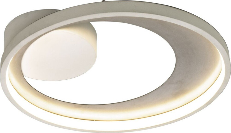 Aneta Lighting LED-kattoplafondi Carat, 3000K, valkoinen/hopea