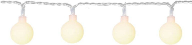LED-ulkovalosarja Eglo Libisa, 50-osainen, valkoinen