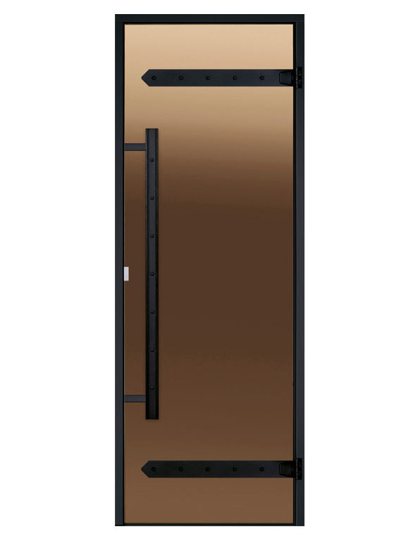 Saunan Legend-lasiovi 7x19, musta mäntykarmi, eri värivaihtoehtoja