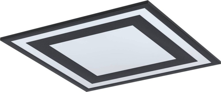 Eglo Savatarila LED-Kattovalaisin, 45x45cm, musta