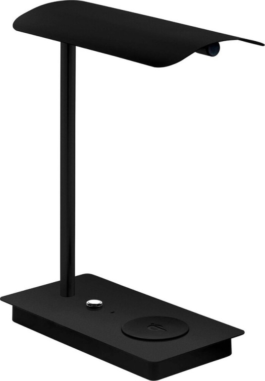 Eglo Arenaza LED-Pöytävalaisin, musta, himmennin, langaton latausalusta