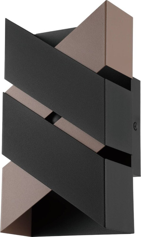 Eglo Gurare LED-Seinävalaisin, 12,5x24cm, musta/ruskea
