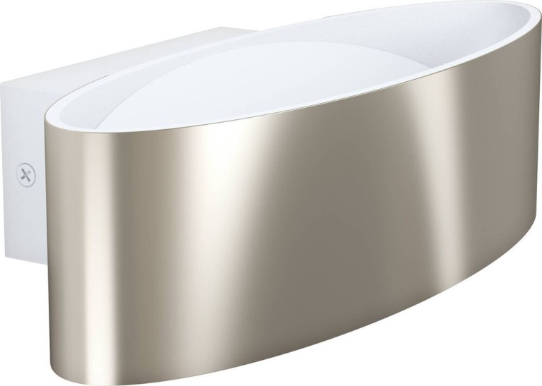 Eglo Maccacari LED-Seinävalaisin, 27x7,5cm, harjattu teräs/valkoinen