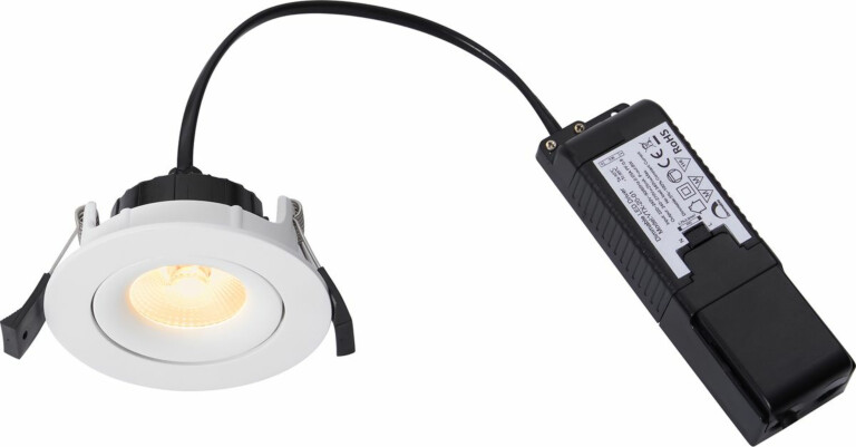 LED-alasvalo Nordlux Aliki, IP44, valkoinen