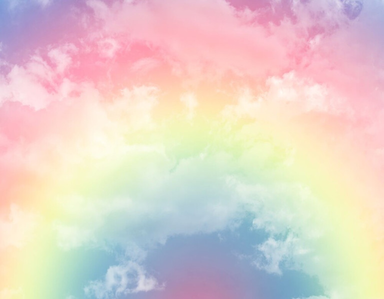 Kuvatapetti Good Vibes GVD24307 Cloud and Rainbow, 3.6x2.8m