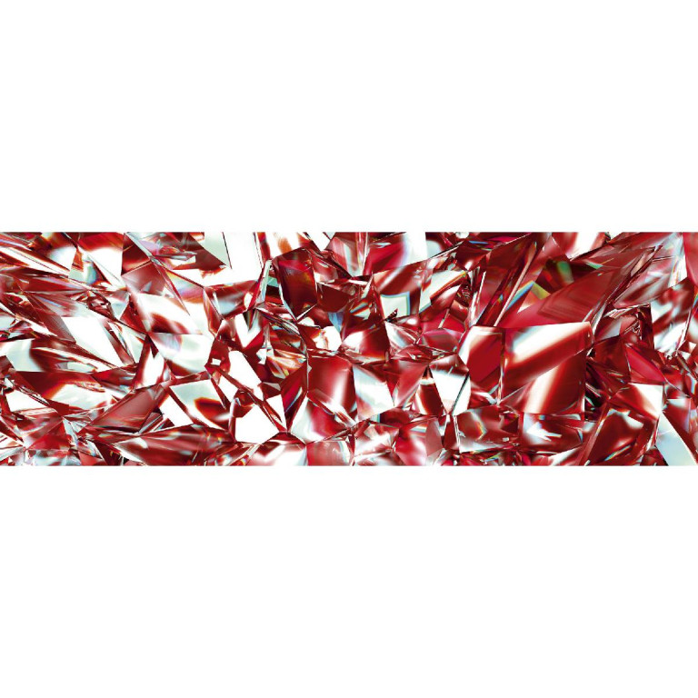 Tapetit.fi Välitilatarra Dimex Red Crystal, 180-350x60cm
