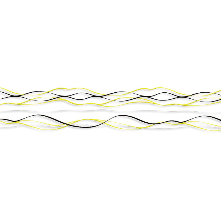 Tapetit.fi Välitilatarra Dimex Yellow Waves, 180-350x60cm