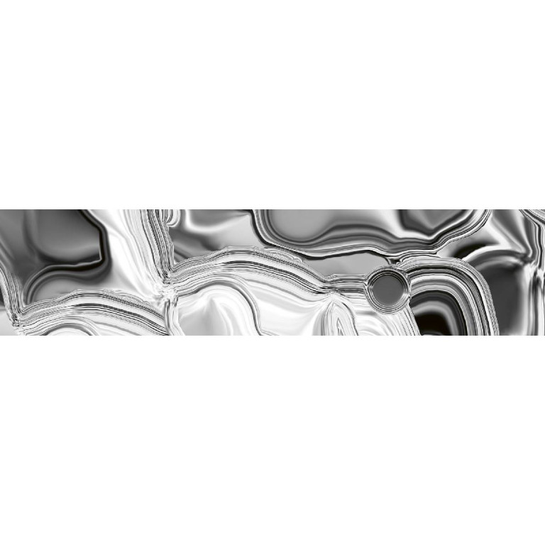 Tapetit.fi Välitilatarra Dimex Liquid Chrome Silver, 180-350x60cm