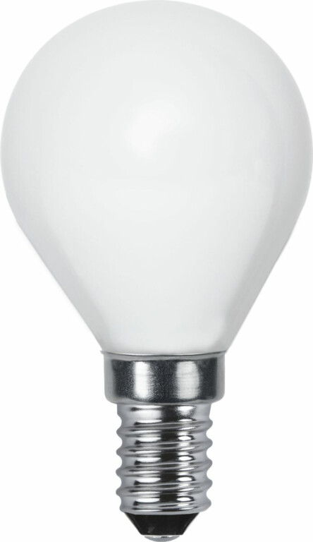 LED-lamppu Star Trading Opaque Filament 375-14-1 Ø45x78mm, E14, opaali, 5W, 2700K, 450lm, himmennettävä