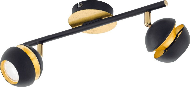 Eglo Nocito LED-Spottivalaisin, 2-osainen, GU10, musta/kulta