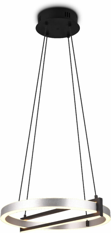 LED-riippuvalaisin Trio WiZ Thompson, 55cm, harjattu alumiini, RGB