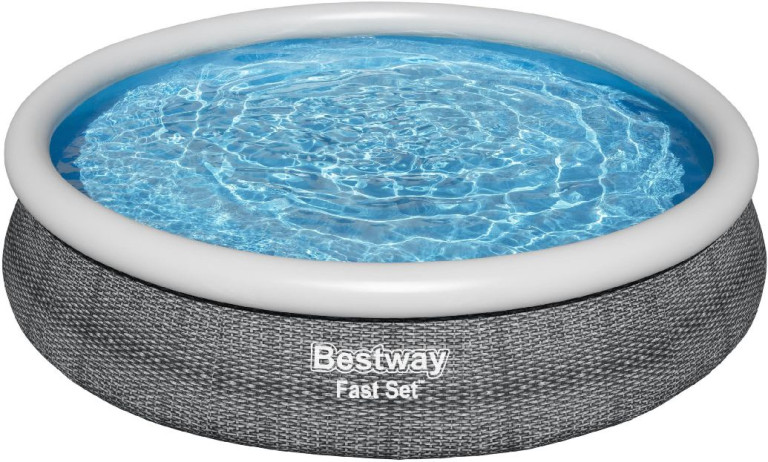 Uima-allassetti Bestway Fast Set Pool, 366x76cm, pyöreä, harmaa