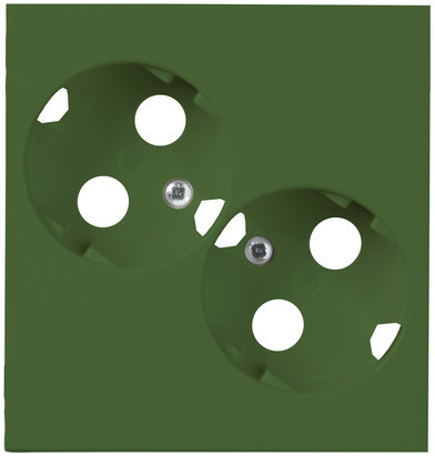 Abb ProDuct Keskiölevy AUD09-05, 2-osaiselle maadoitetulle pistorasialle, vihreä