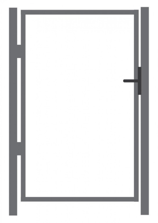 AB Polar Käyntiportin runko 125x100 cm sinkitty