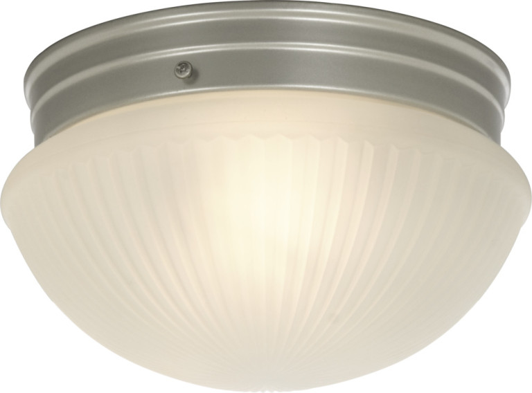 Aneta Lighting Trind kattoplafondi 60W E27 hopea/valkoinen