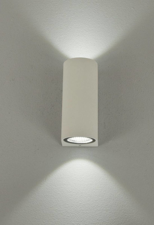 Aneta Lighting LED-ulkoseinävalaisin Union 2x3 W IP54 ylös-alasvalo valkoinen
