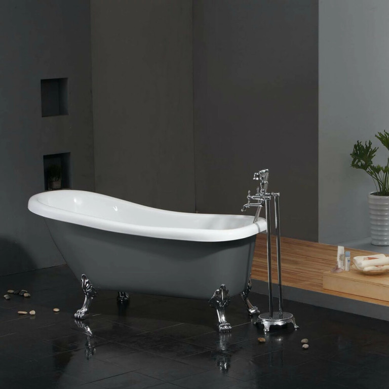 Bathlife Tassuamme Ideal, 1530x670mm, harmaa