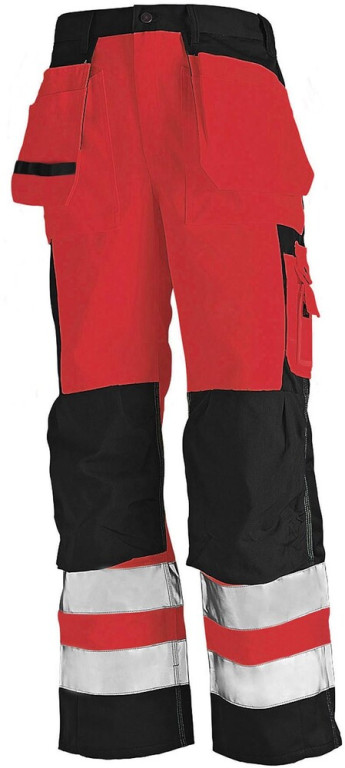 Blåkläder Riipputaskuhousut Highvis punainen/musta