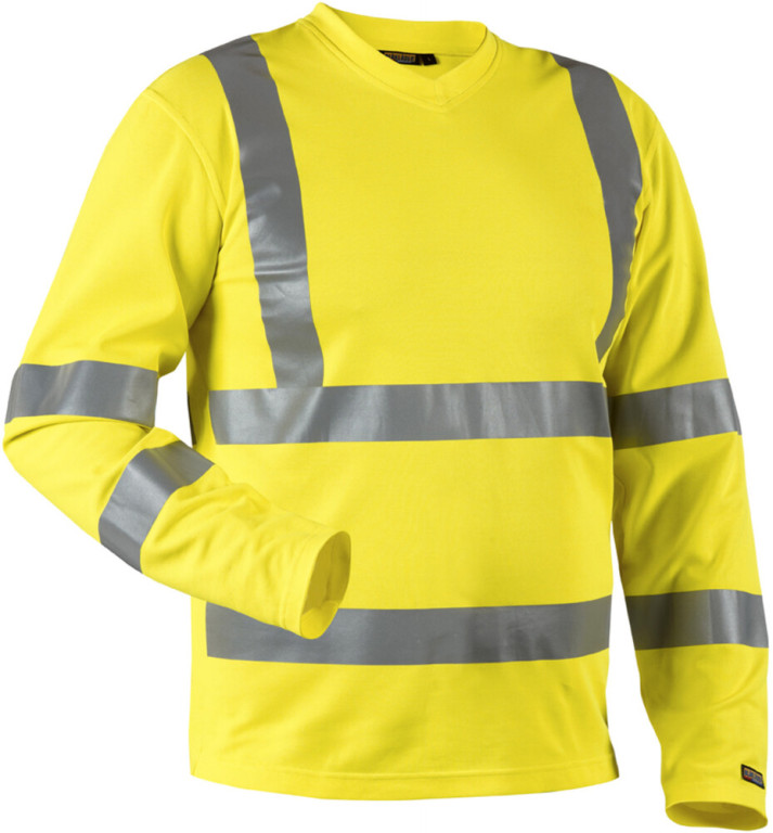 Blåkläder Paita Highvis UV-suojattu keltainen heijastinpainatus