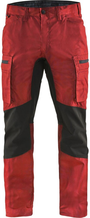 Blåkläder Housut 1459 Stretch punainen/musta