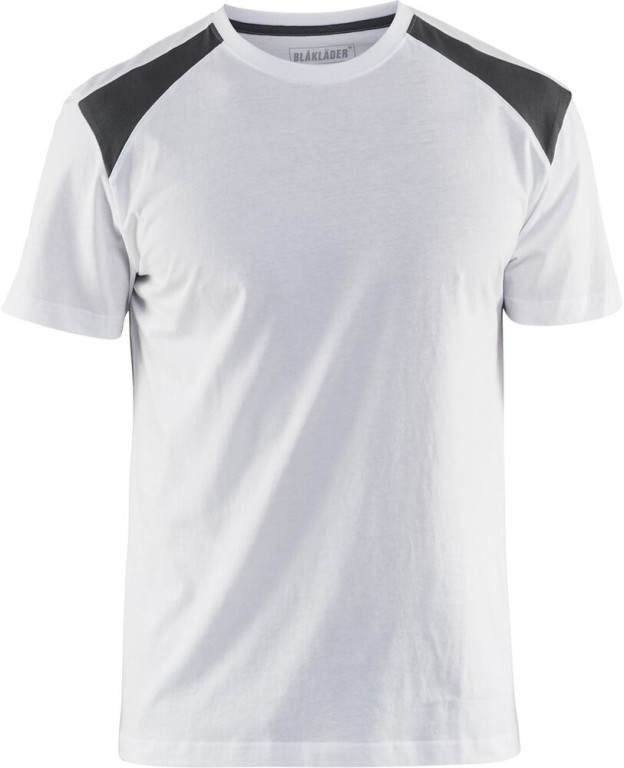 Blåkläder T-paita 3379 valkoinen/tummanharmaa