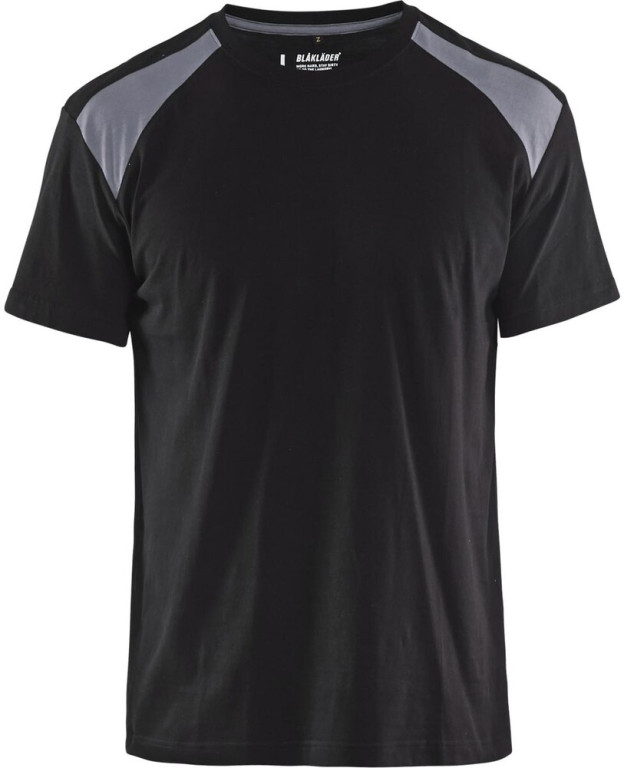 Blåkläder T-paita 3379 musta/harmaa