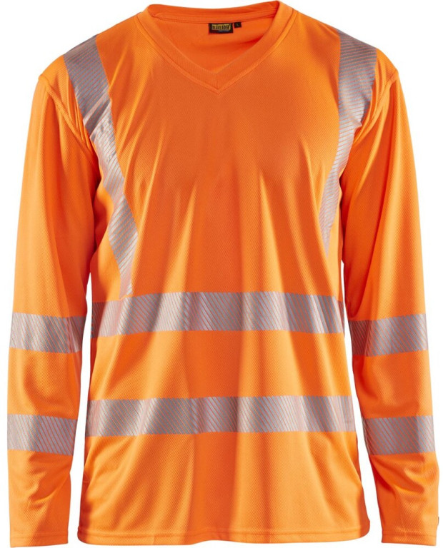 Blåkläder Pitkähihainen t-paita 3385 Highvis huomio-oranssi
