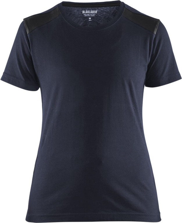 Blåkläder Naisten t-paita 3479 tummansininen/musta