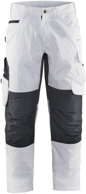 Blåkläder Maalarin housut 1095 stretch valkoinen/tummanharmaa