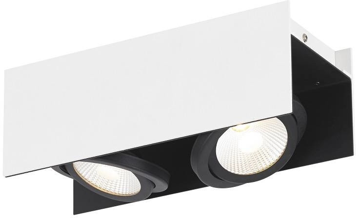 Eglo LED-kattovalaisin Vidago 2x5.4W 310x110x130 mm IP20 himmennettävä valkoinen/musta
