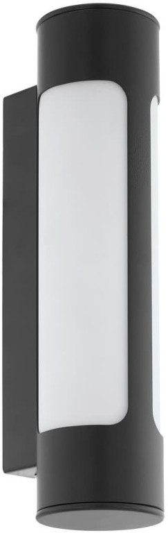 Eglo LED-seinävalaisin Tonego 2x6W 75x310x100 mm IP44 antrasiitti/valkoinen