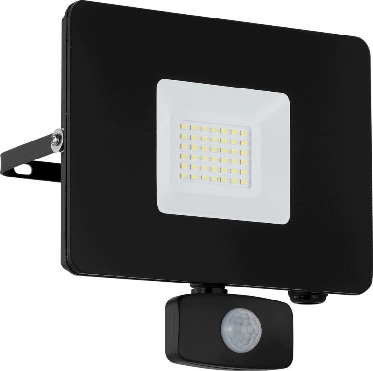 Eglo LED-ulkoseinävalaisin/-valonheitin Faedo 190x175 mm liiketunnistimella musta