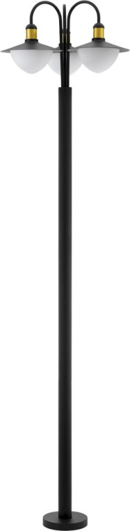 Eglo Pylväsvalaisin Sirmione 220 cm 3-osainen musta/kulta