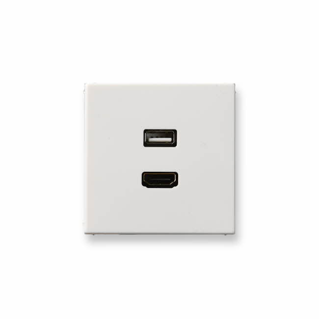 Ensto Intro HDMI/USB-terminaali, valkoinen