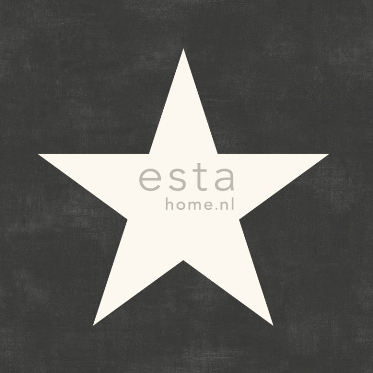 ESTA Regatta Crew Tapetti stars musta & valkoinen 53 cm x 10,05 m Non-woven