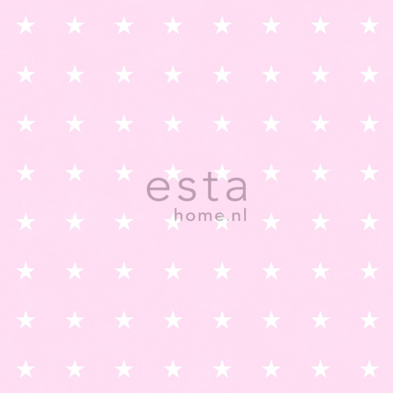 ESTA Regatta Crew Tapetti stars 136458 vaaleanpunainen 53 cm x 10,05 m Non-woven