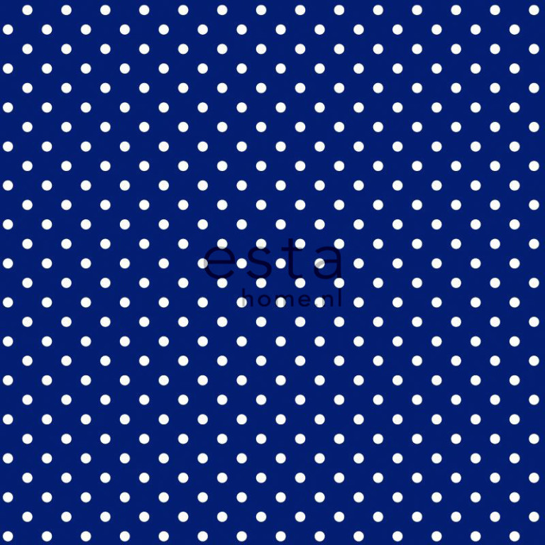 ESTA Pretty Nostalgic Tapetti dots sininen 53 cm x 10,05 m Non-woven
