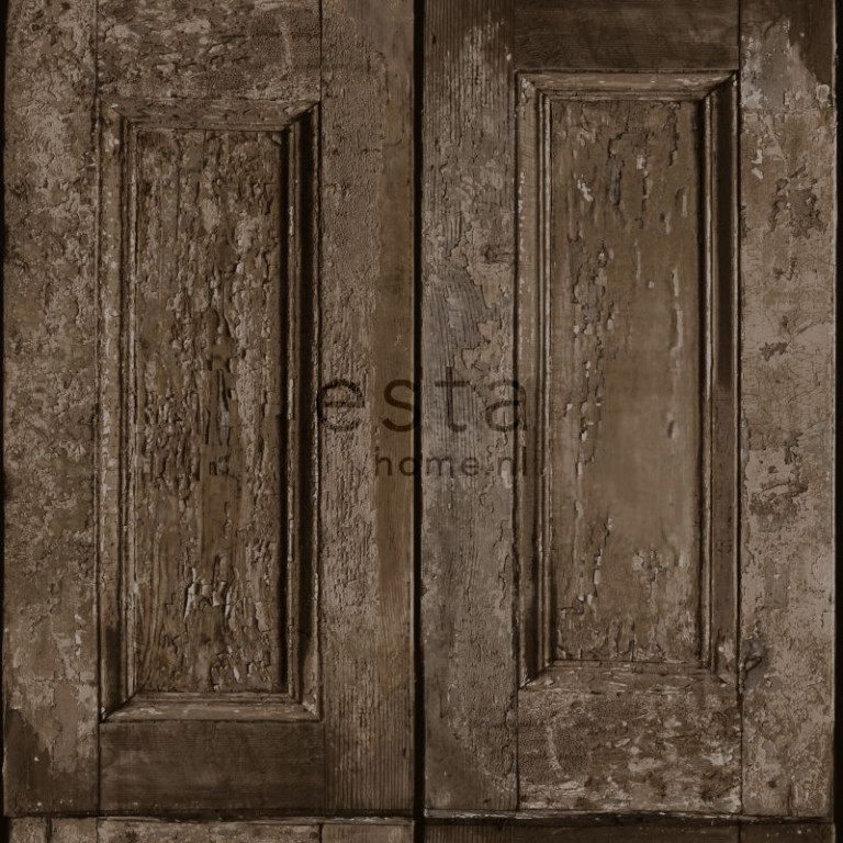 ESTA Vintage rules! Tapetti panel doors tummanruskea 53 cm x 10,05 m Non-woven