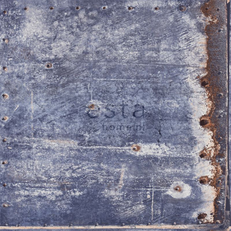 ESTA Vintage rules! Tapetti rusty metal sini-ruskea 53 cm x 10,05 m Non-woven