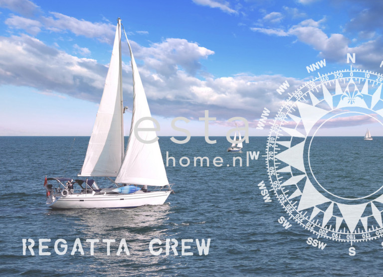 ESTA Regatta Crew Paneelitapetti PhotoWallXL Ocean 374 x 270 cm