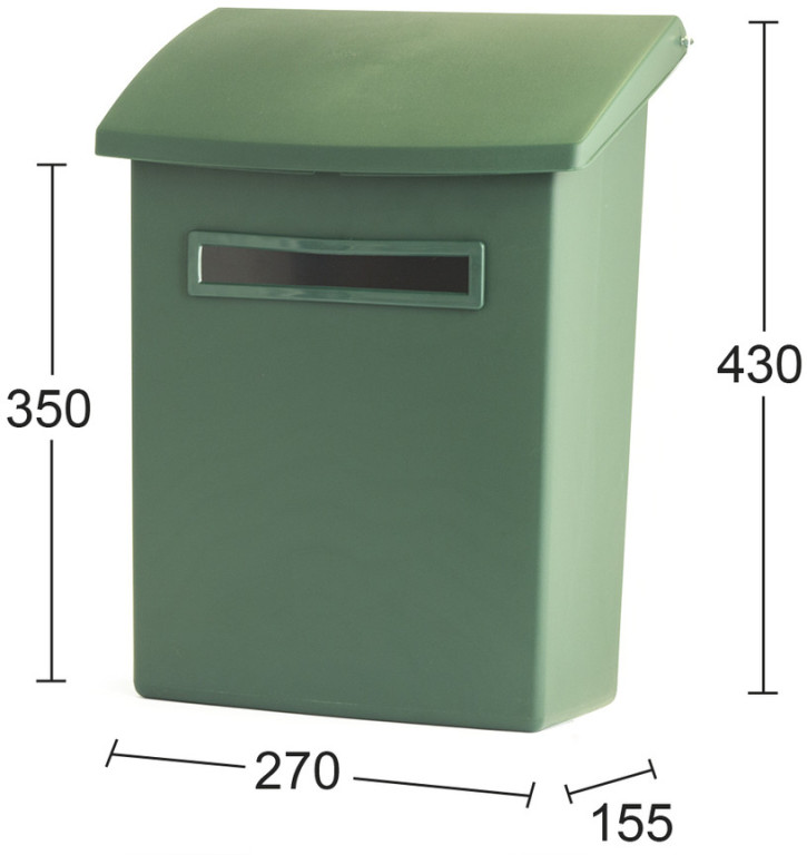 Habo Postilaatikko Classic 555 vihreä