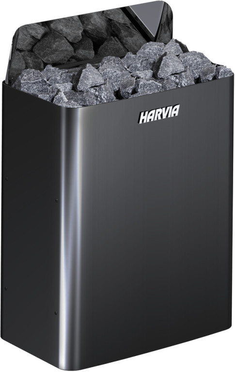 Harvia The Wall SW45E Black Steel 4,5W sähkökiuas ilman ohjauskeskusta
