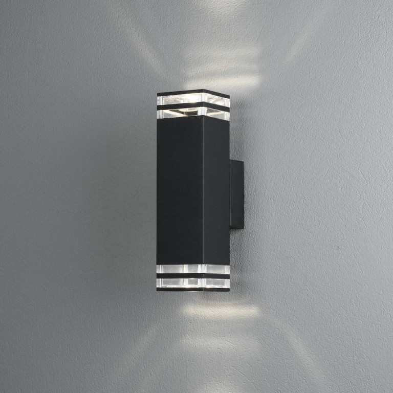 Konstsmide Pollux 408-750 LED-Seinävalaisin 2xGU10 musta
