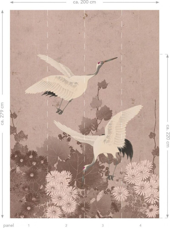 Esta Paradise Kuvatapetti XL Japanese Cranes, 2x2,79m